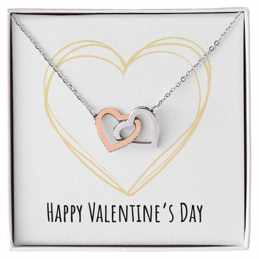 Valentine's Day - Heart - Interlocking Hearts Necklace