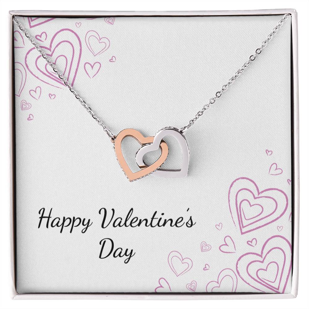 Valentine's Day - Hearts - Interlocking Hearts Necklace