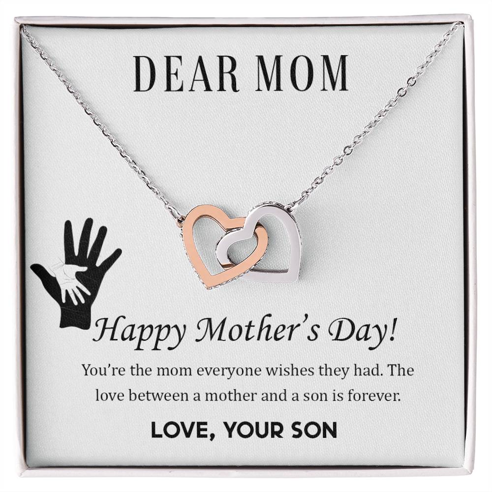 Mother's Day - You're the mom - Interlocking Hearts Necklace