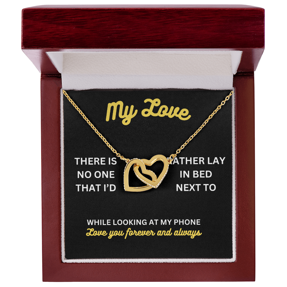 My love - There is no one - Interlocking Hearts Necklace