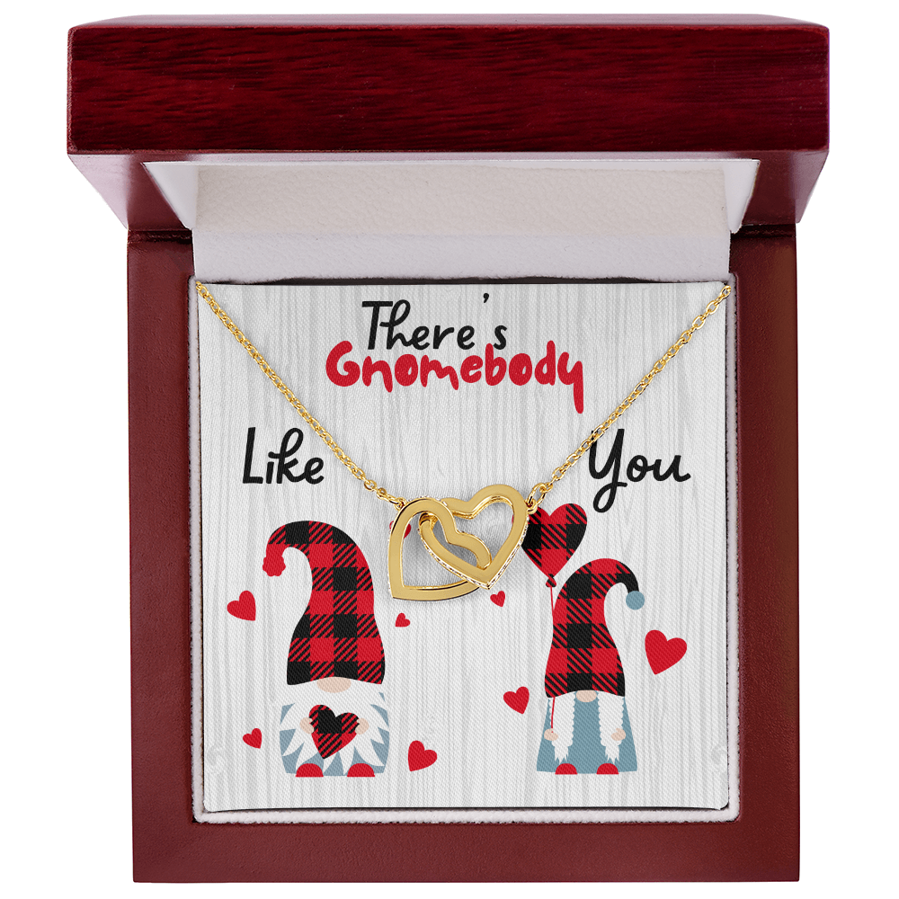 Gnome - There's Gnomebody - Interlocking Hearts Necklace