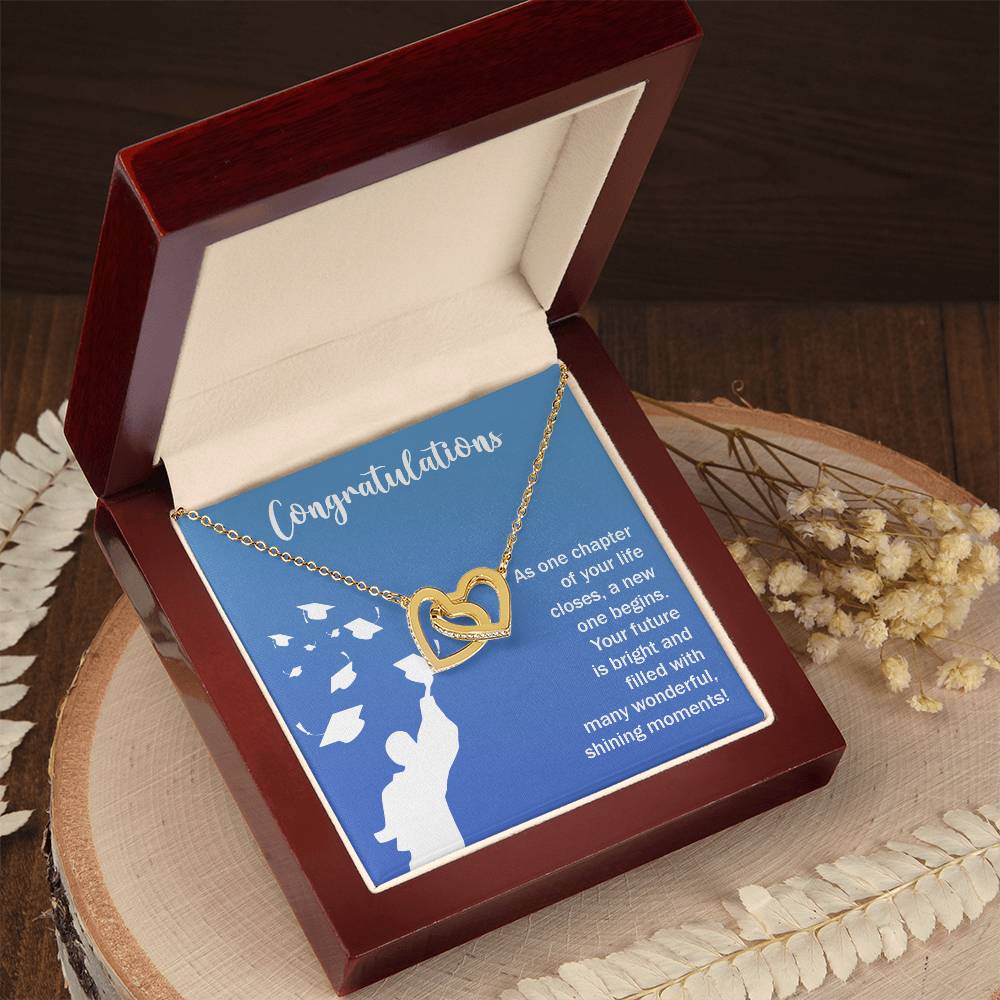 Graduation - As on chapter - Interlocking Hearts Necklace