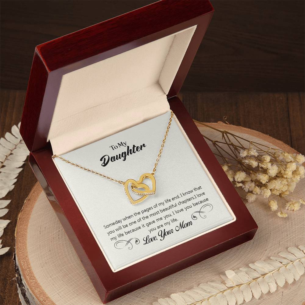 To Daughter - Someday when - Interlocking Hearts Necklace