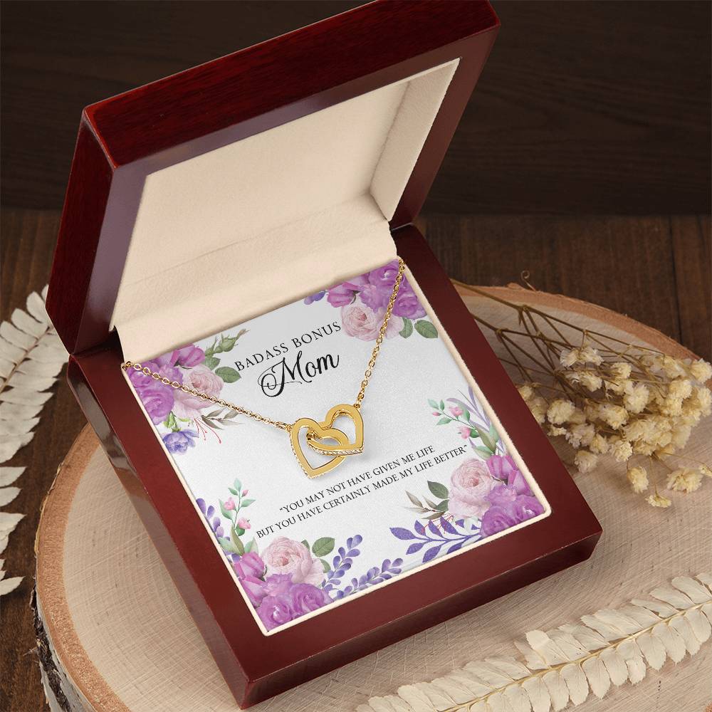 To Mom - You may not have - Interlocking Hearts Necklace