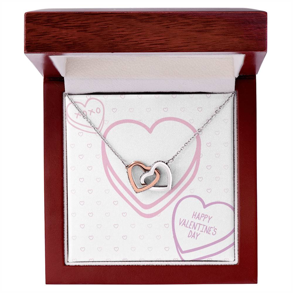 Valentine's Day - XOXO - Interlocking Hearts Necklace