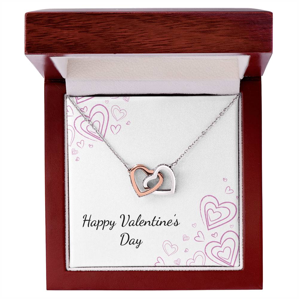 Valentine's Day - Hearts - Interlocking Hearts Necklace