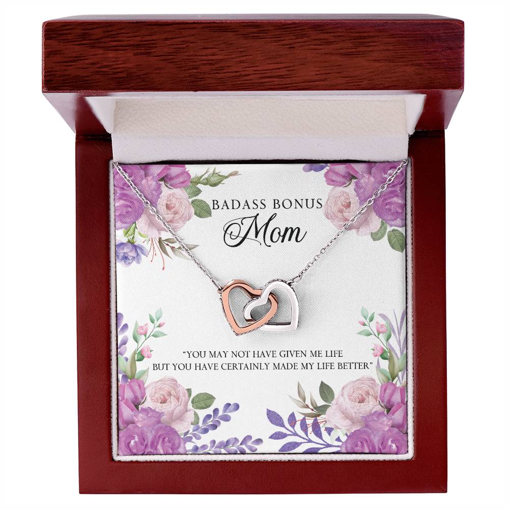 To Mom - You may not have - Interlocking Hearts Necklace