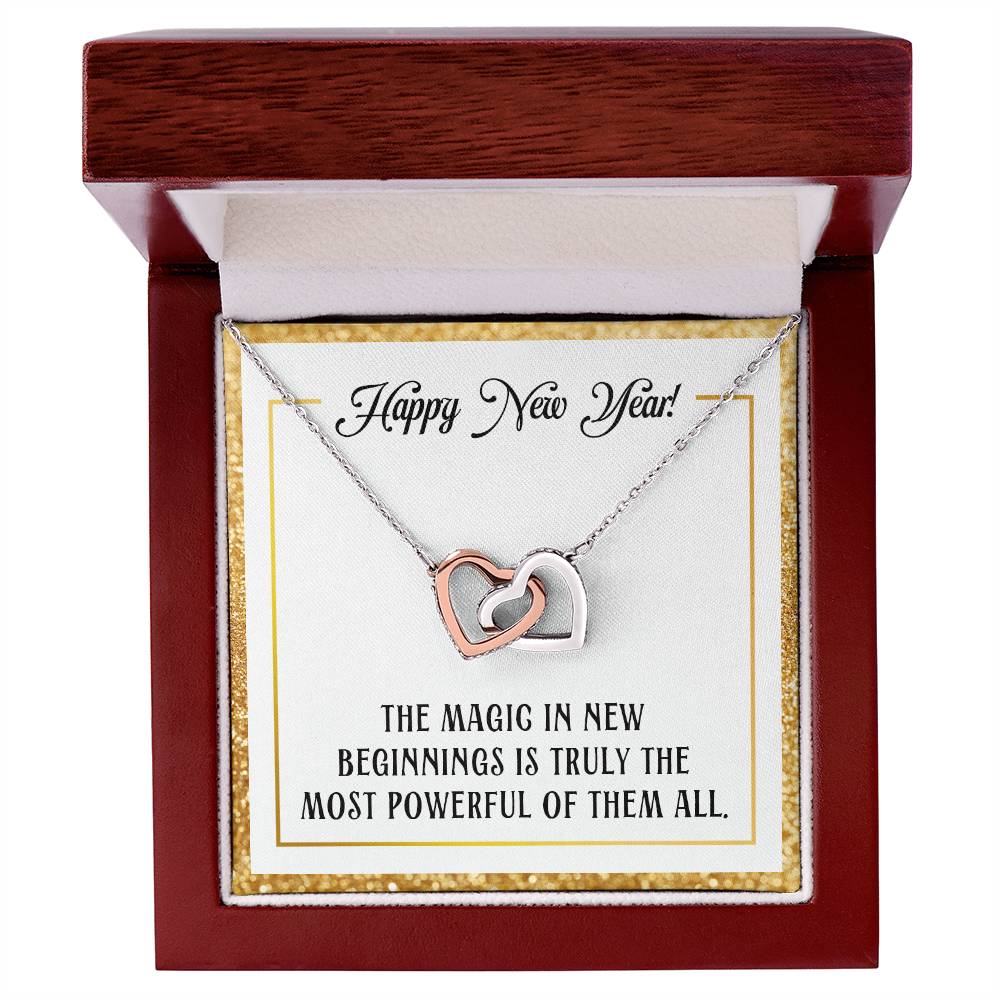 Happy New Year - The magic - Interlocking Hearts Necklace