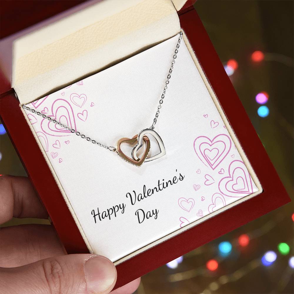 Valentine's Day - Hearts - Interlocking Hearts Necklace