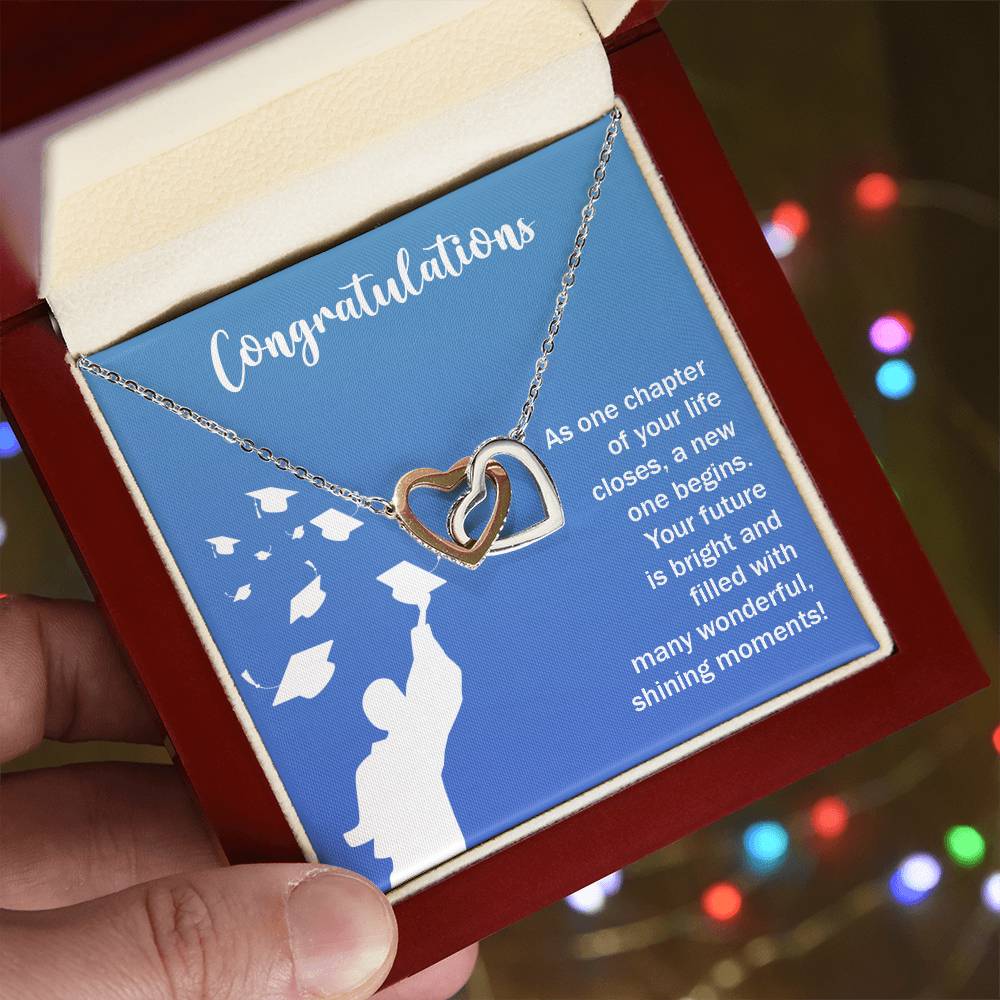 Graduation - As on chapter - Interlocking Hearts Necklace