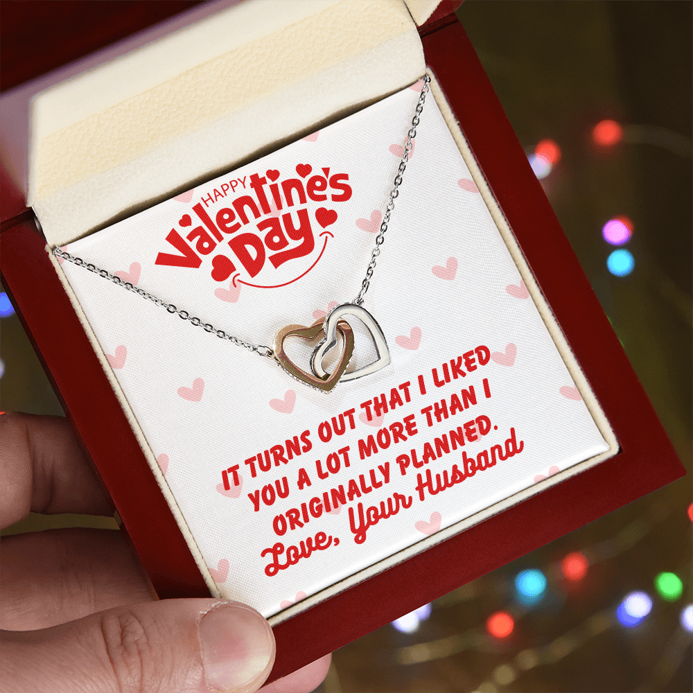 Happy Valentine's Day - It turns out - Interlocking Hearts Necklace