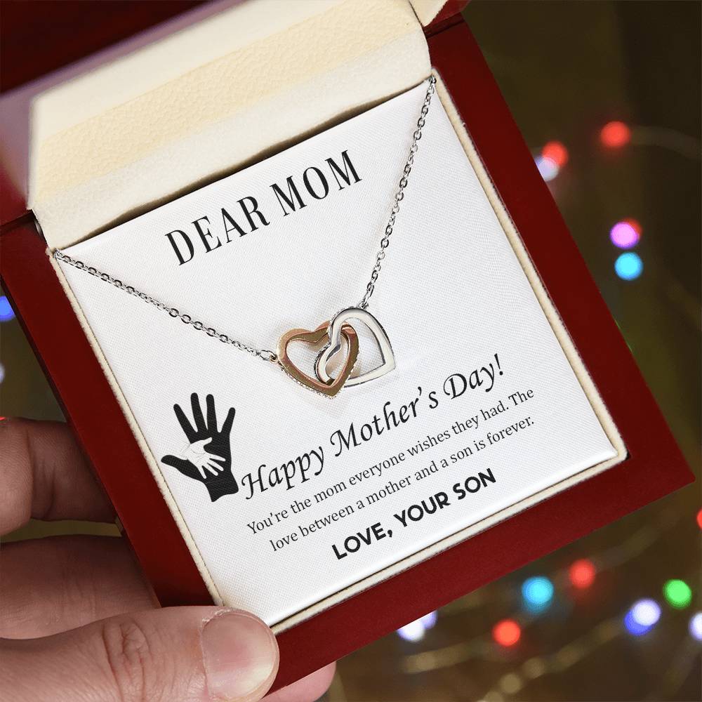 Mother's Day - You're the mom - Interlocking Hearts Necklace