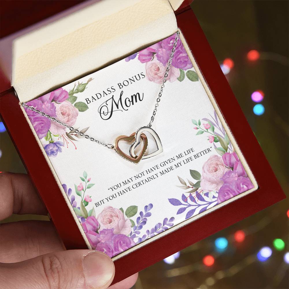 To Mom - You may not have - Interlocking Hearts Necklace