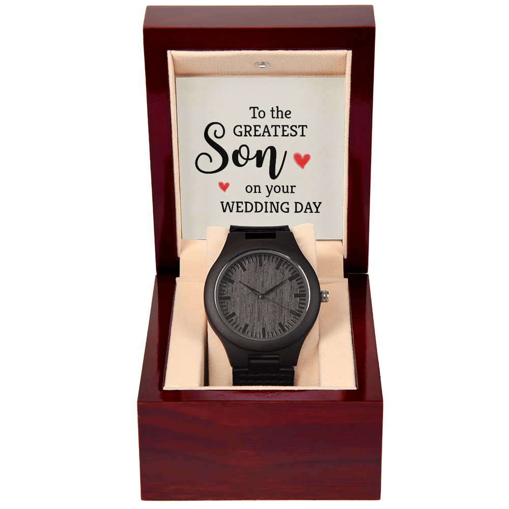 To Son - To the greatest son - Wooden Watch