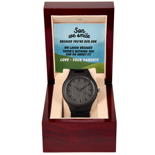 Son - Son we smile - Wooden Watch