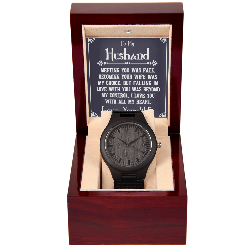 To Husband - To my husband - Wooden Watch