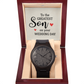 To Son - To the greatest son - Wooden Watch