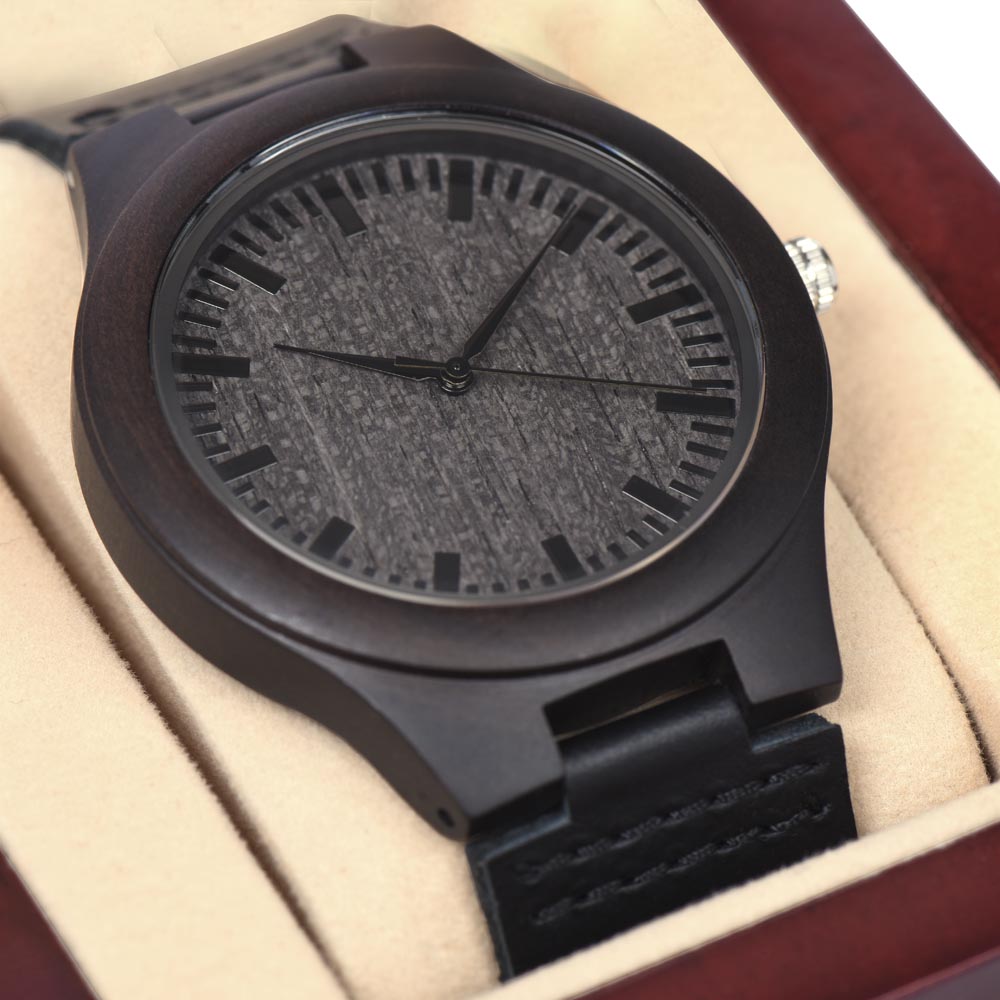 To Son - To my son. Never - Wooden Watch