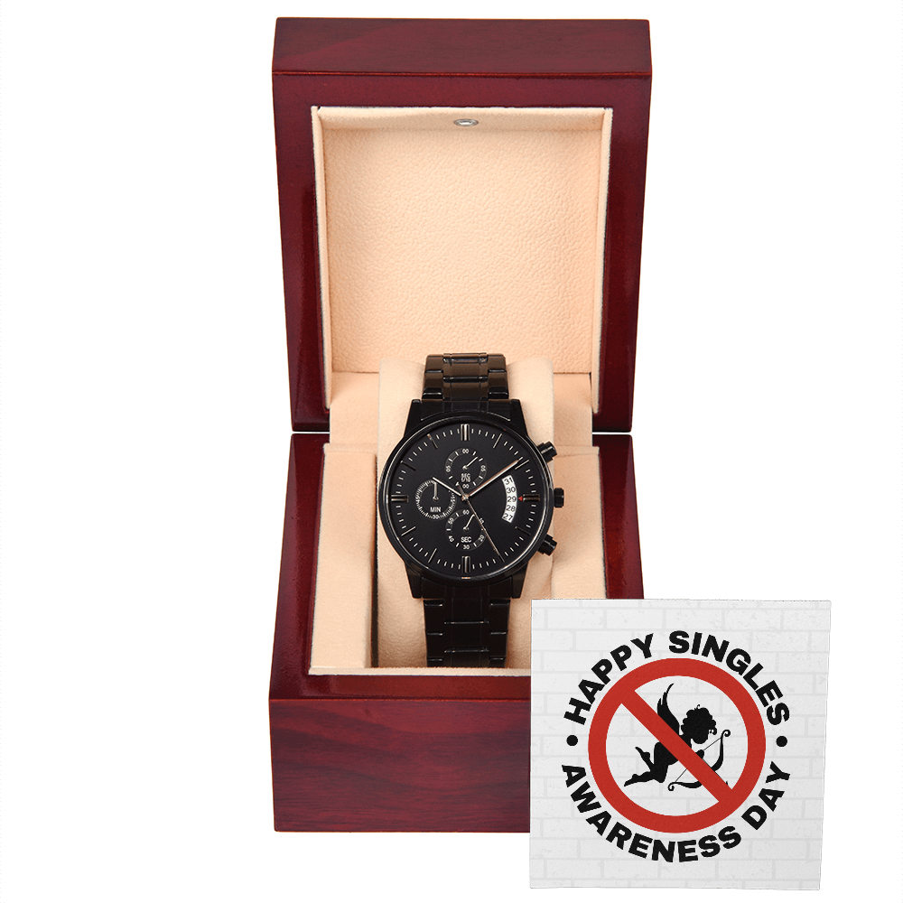 Singles - Happy Singles - Black Chronograph Watch