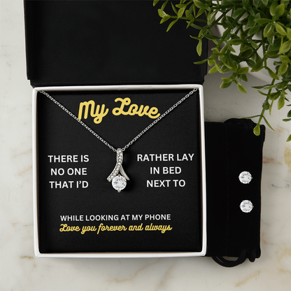 My love - There is no one - Alluring Beauty Necklace & Earring Set