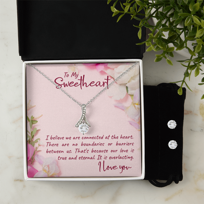 To Sweetheart - I believe we are - Alluring Beauty Necklace & Earring Set