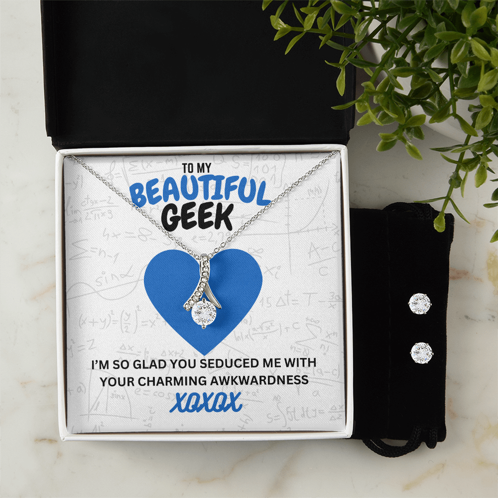 Beautiful geek - I'm so glad - Alluring Beauty Necklace & Earring Set