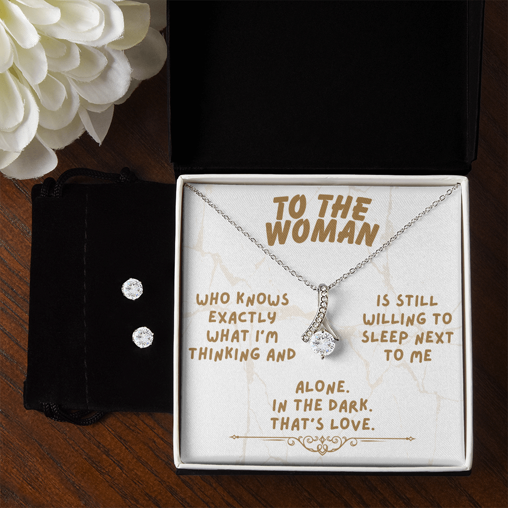 To the woman - Who knows exactly - Alluring Beauty Necklace & Earring Set