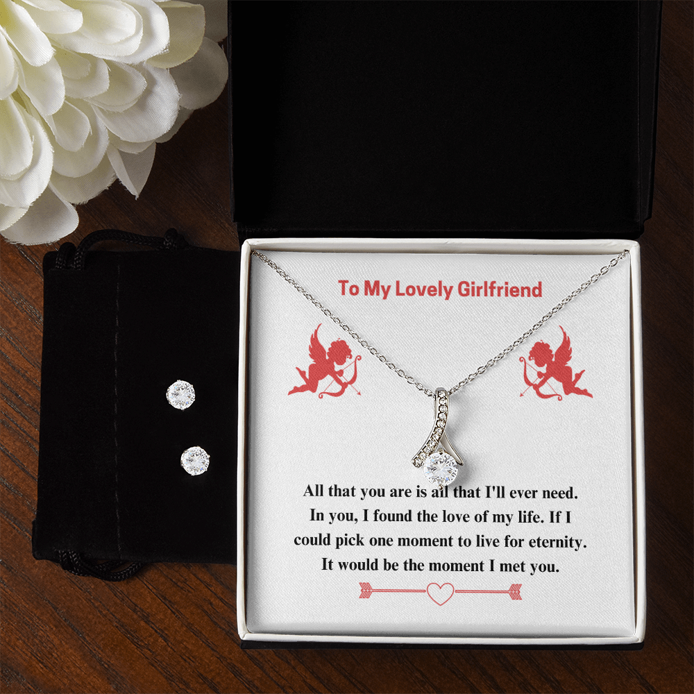 To Girlfriend - If I could - Alluring Beauty Necklace & Earring Set