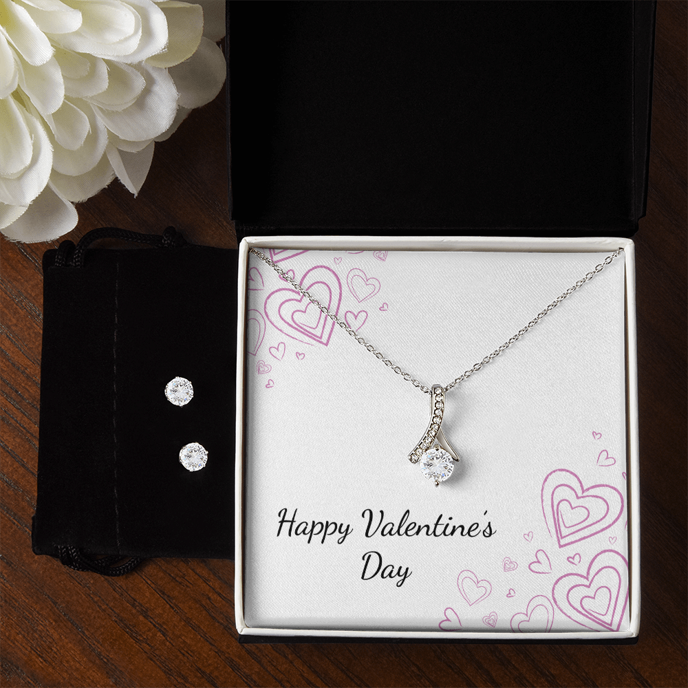 Valentine's Day - Hearts - Alluring Beauty Necklace & Earring Set