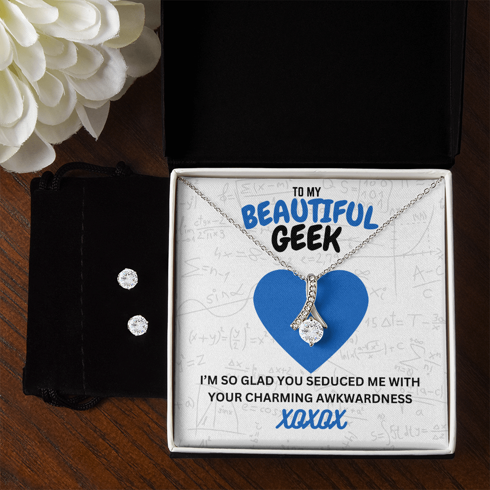 Beautiful geek - I'm so glad - Alluring Beauty Necklace & Earring Set