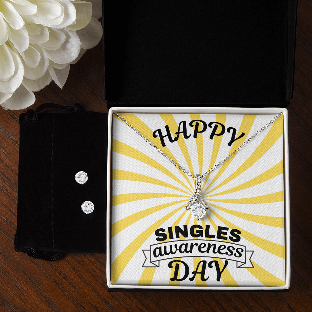 Single - Singles awareness day - Alluring Beauty Necklace & Earring Set