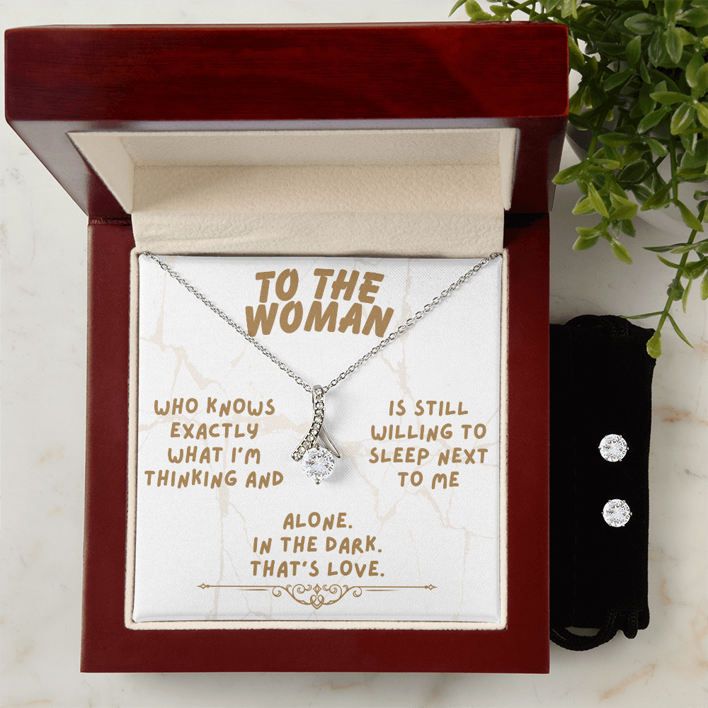 To the woman - Who knows exactly - Alluring Beauty Necklace & Earring Set