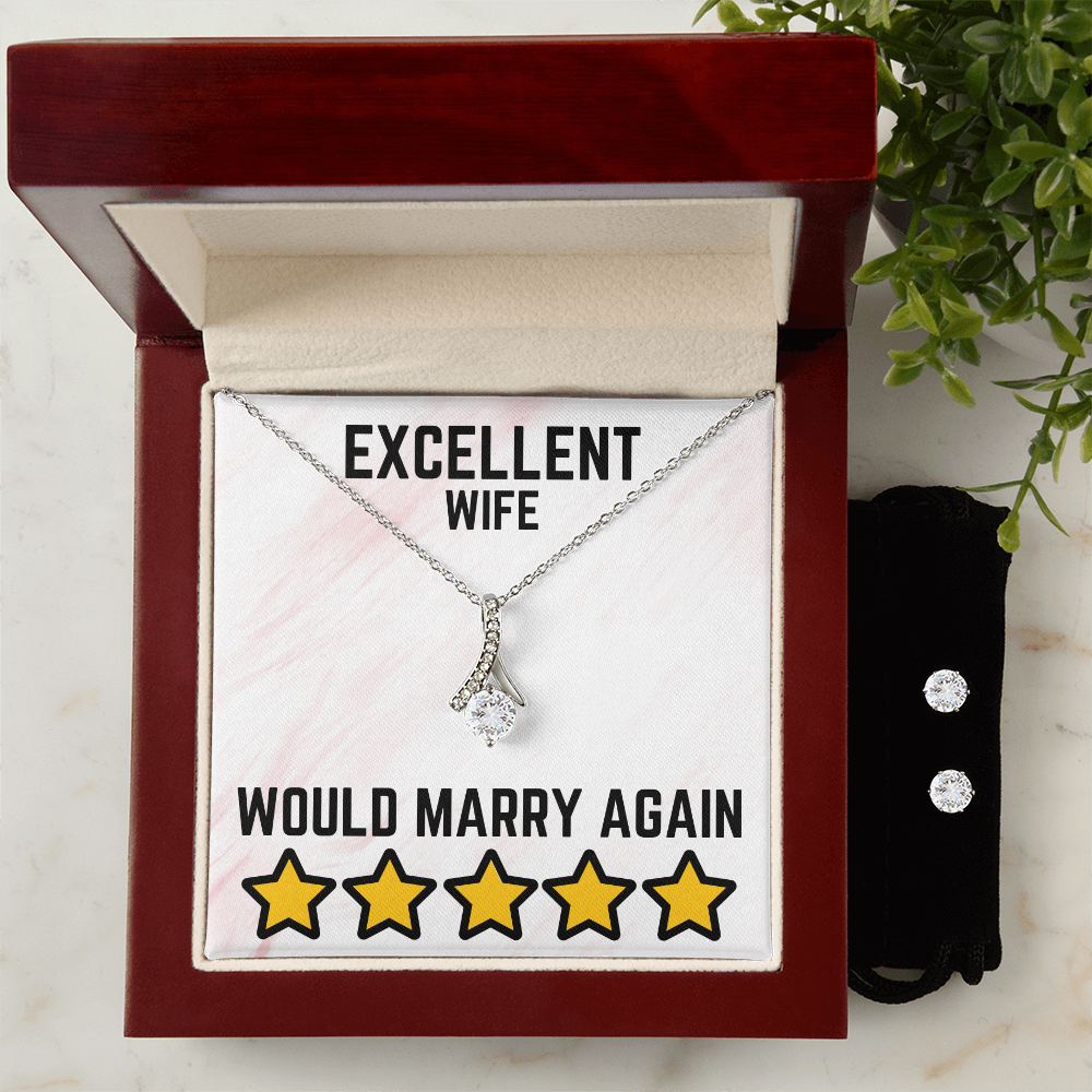 Excellent wife - Would marry again - Alluring Beauty Necklace & Earring Set