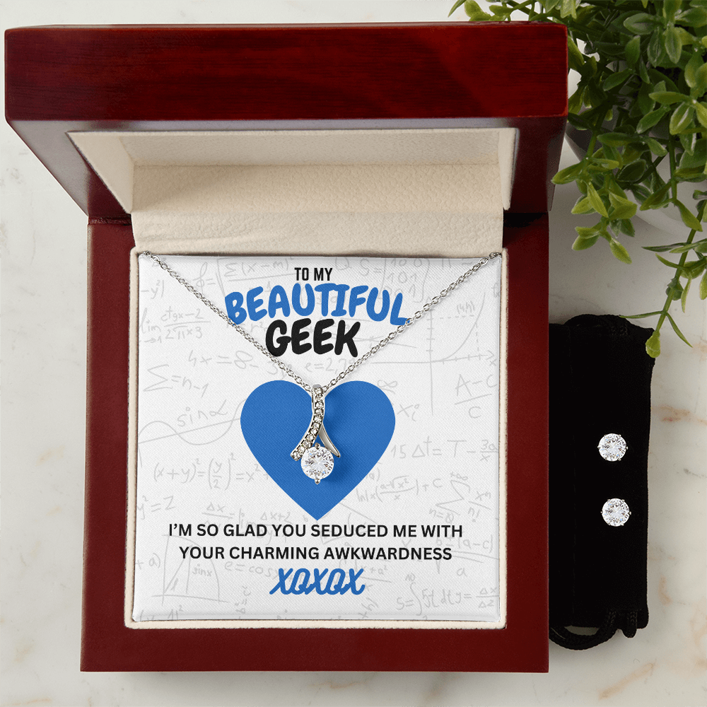 Beautiful geek - I'm so glad - Alluring Beauty Necklace & Earring Set