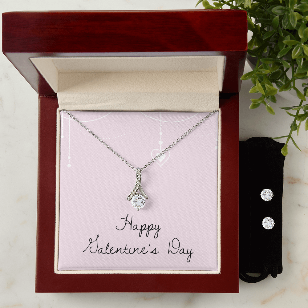 Valentine's Day - Heart - Alluring Beauty Necklace & Earring Set