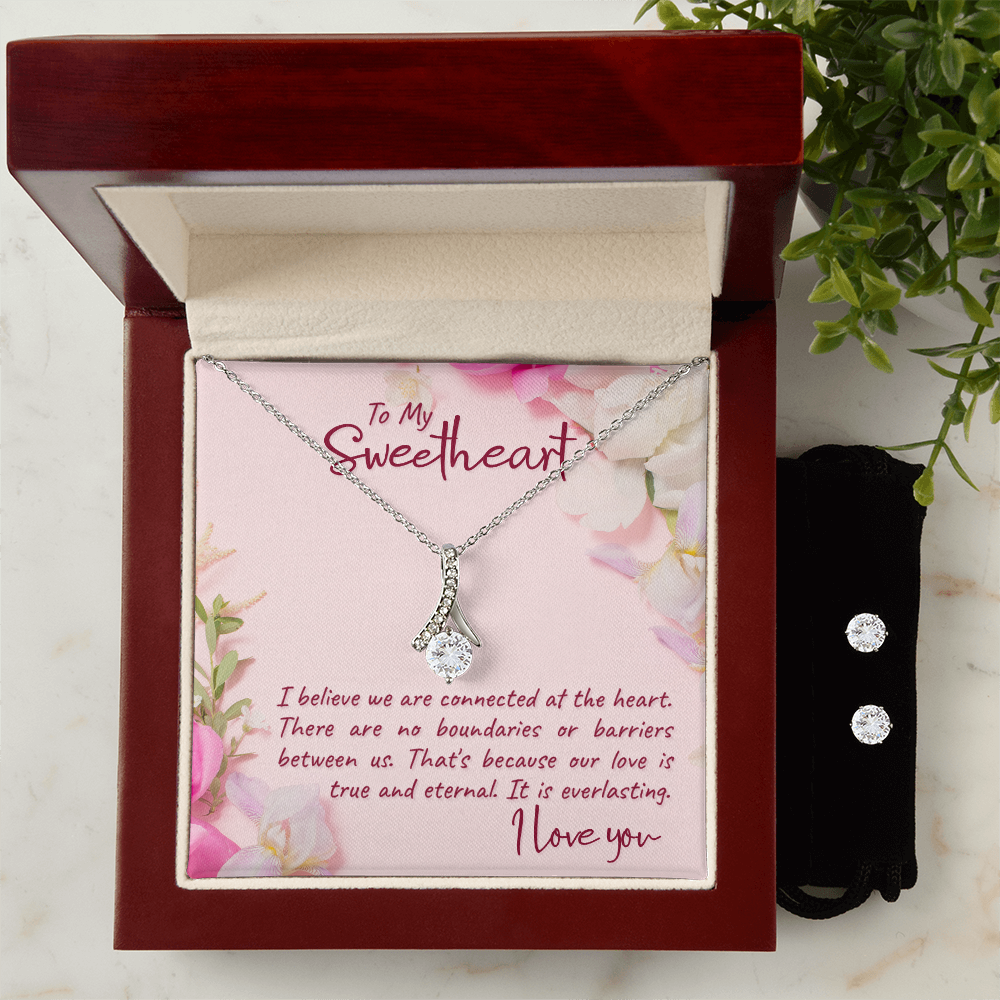 To Sweetheart - I believe we are - Alluring Beauty Necklace & Earring Set