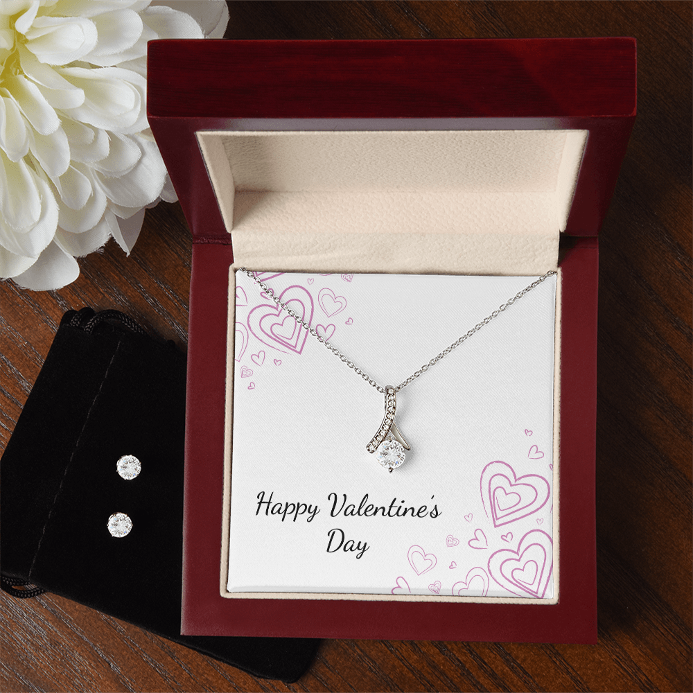 Valentine's Day - Hearts - Alluring Beauty Necklace & Earring Set