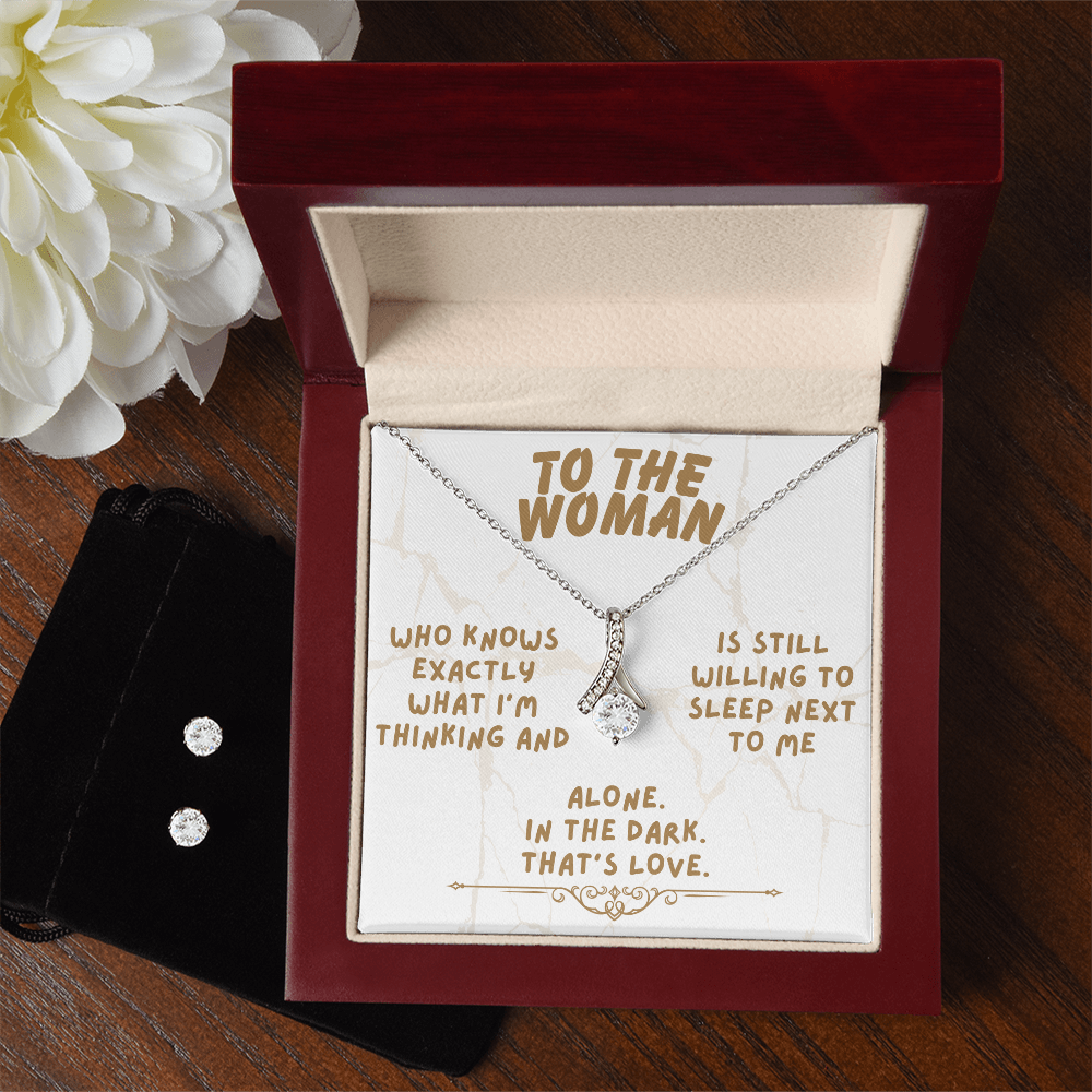 To the woman - Who knows exactly - Alluring Beauty Necklace & Earring Set