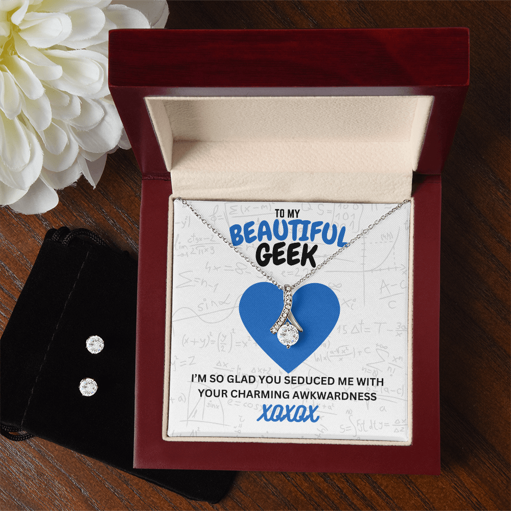 Beautiful geek - I'm so glad - Alluring Beauty Necklace & Earring Set