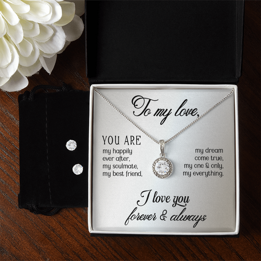 Love - You are - Eternal Hope Necklace & Earring Set