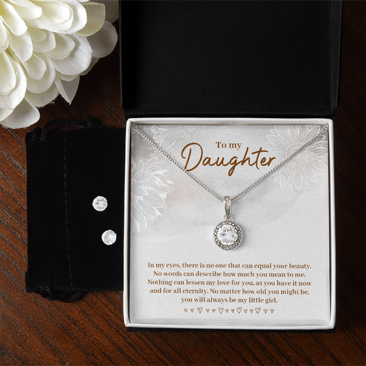 To Daughter - In my eyes - Eternal Hope Necklace & Earring Set