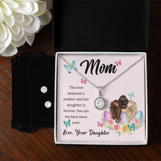 To Mom - The love between - Eternal Hope Necklace & Earring Set