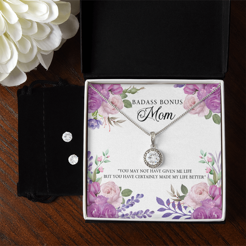 To Mom - You may not have - Eternal Hope Necklace & Earring Set