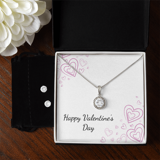 Valentine's Day - Hearts - Eternal Hope Necklace & Earring Set