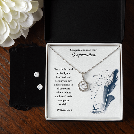 Confirmation - Trust in the Lord - Eternal Hope Necklace & Earring Set