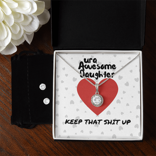 ura Awesome Daughter - Keep that - Eternal Hope Necklace & Earring Set