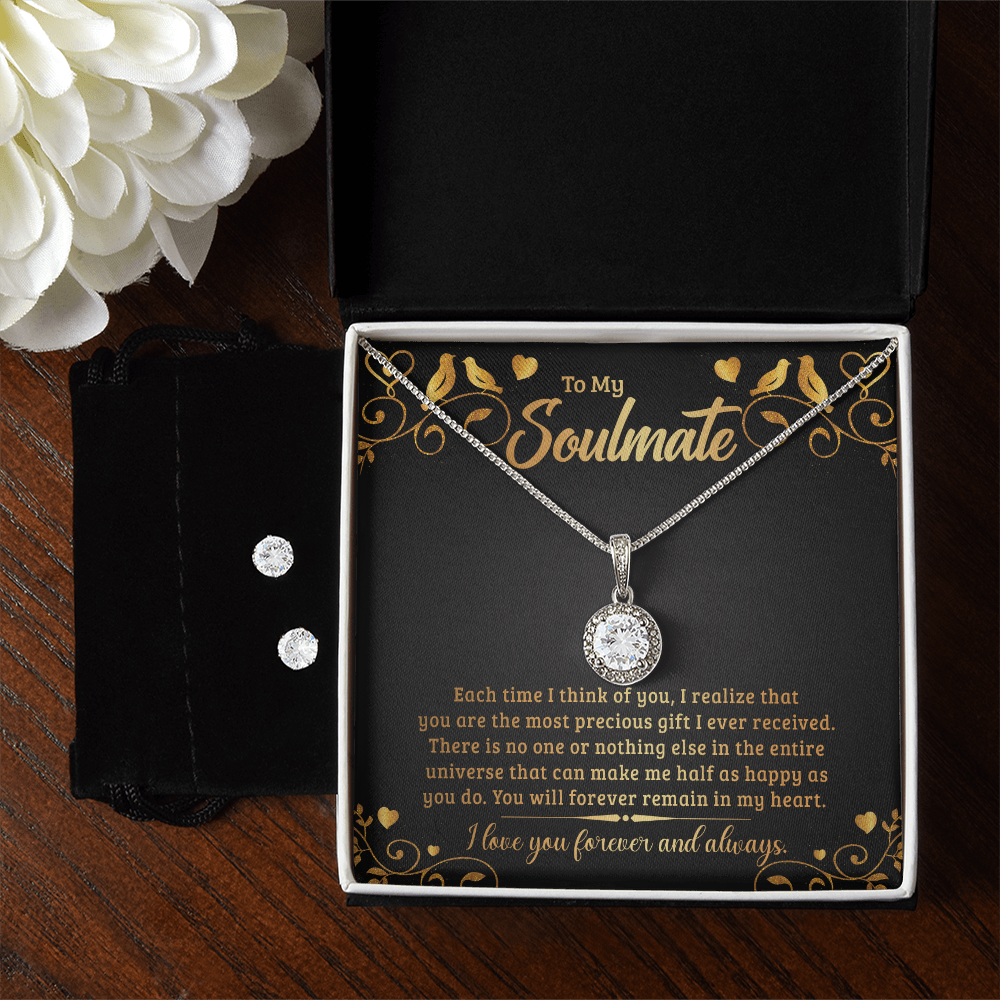 To Soulmate - Each time I think - Eternal Hope Necklace & Earring Set