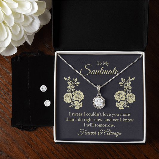 To Soulmate - I swear - Eternal Hope Necklace & Earring Set