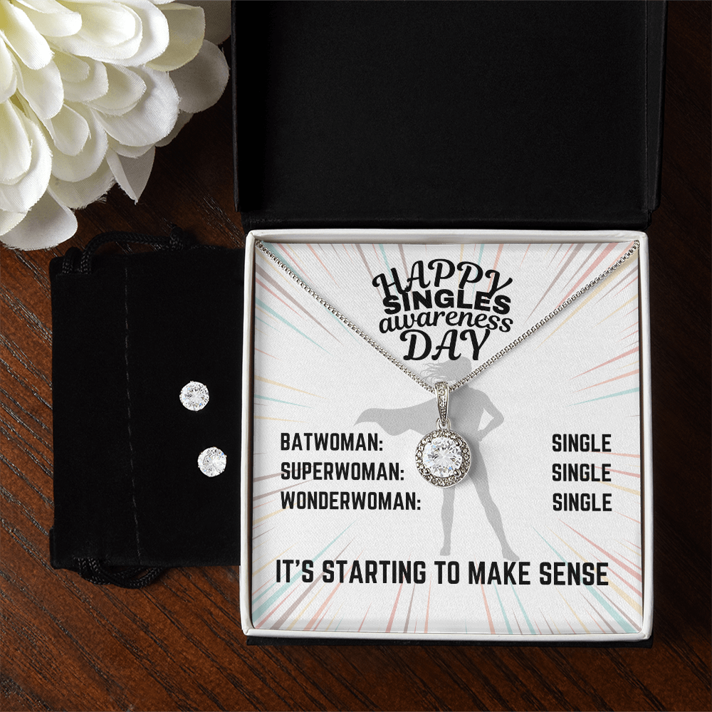 Happy Singles Awareness Day - Batwoman: Single - Eternal Hope Necklace & Earring Set