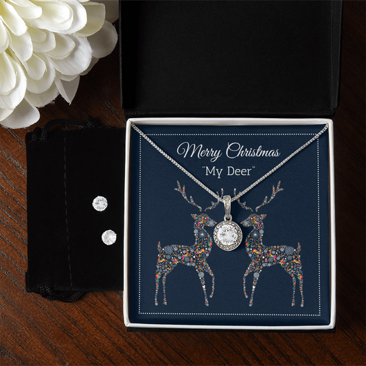 My Deer - Merry Christmas - Eternal Hope Necklace & Earring Set